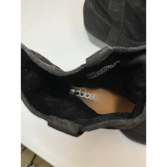 NWOB Dolcetta Black Faux Suede Jane Pull-On Ankle Booties Women's Size 6.5 - Picture 7 of 7